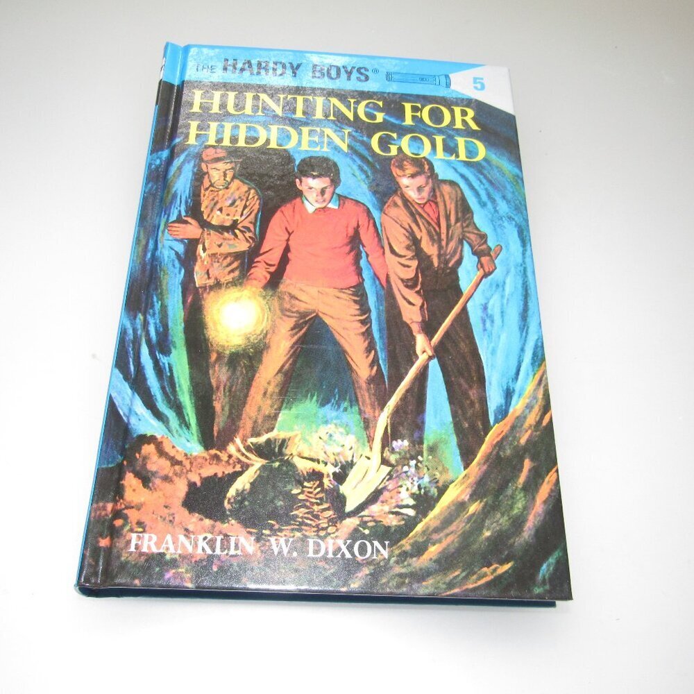 Hardy Boys #5 Hunting for Hidden Gold Hardcover – Franklin W. Dixon – Vintage My